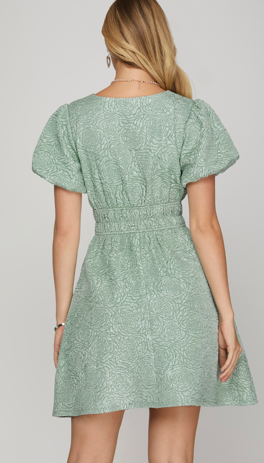 Gorgeous Detailed Jaquard Dress