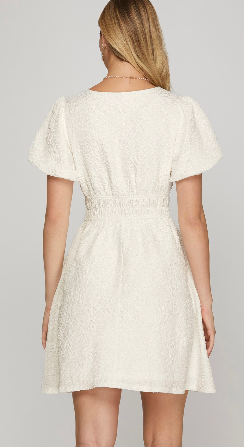 Gorgeous Detailed Jaquard Dress