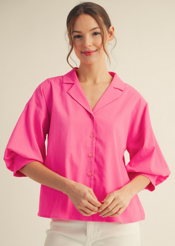 Elegant Puff Sleeve Top