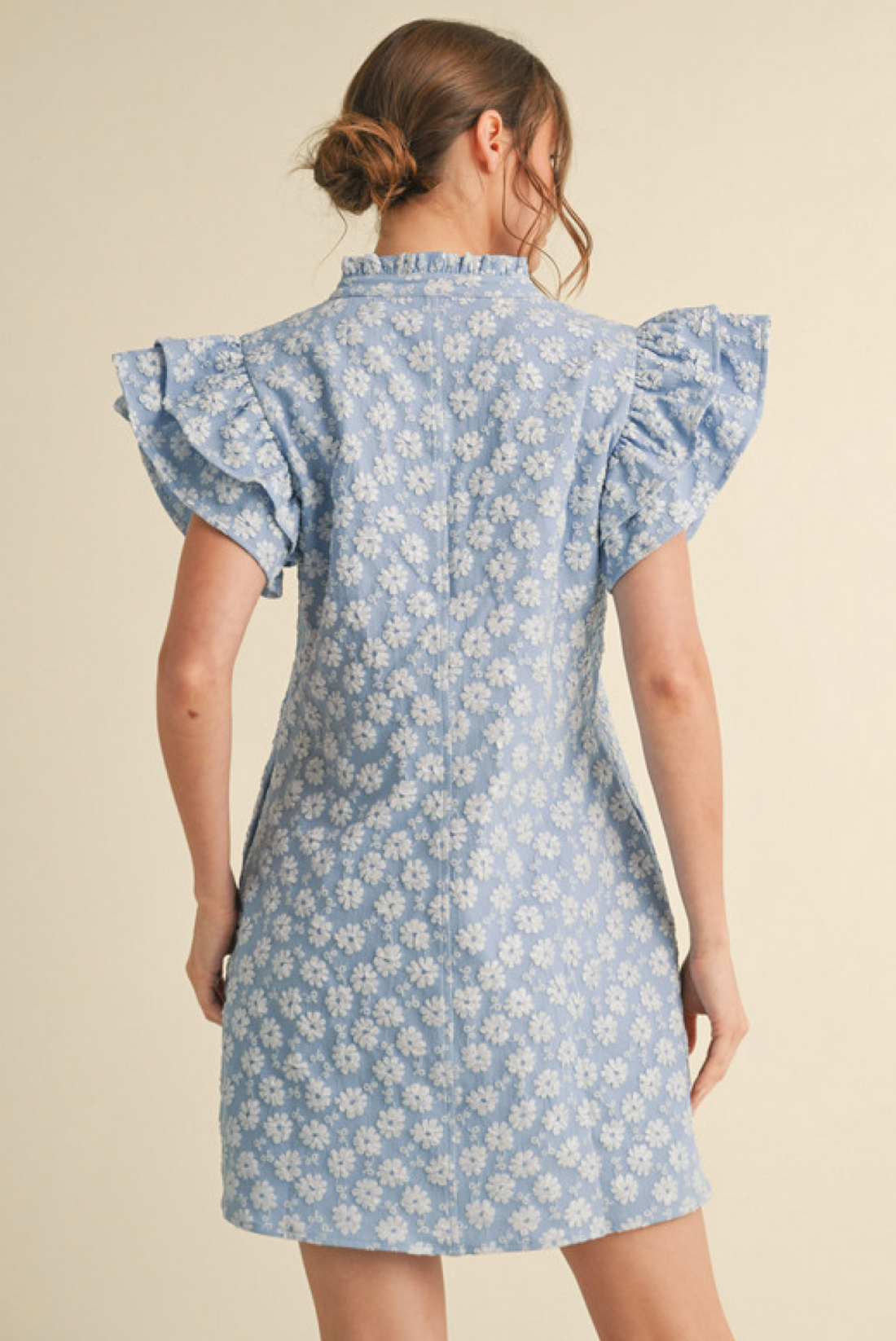 Romantic Floral Embroidered Dress