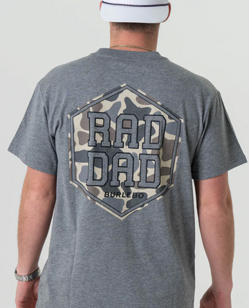 Burlebo Rad Dad Deer Camo - Dark Heather Grey