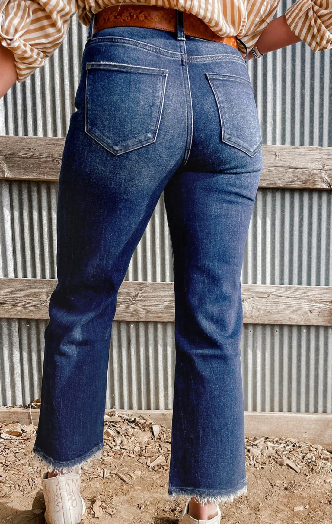 High Waisted Flare Jean