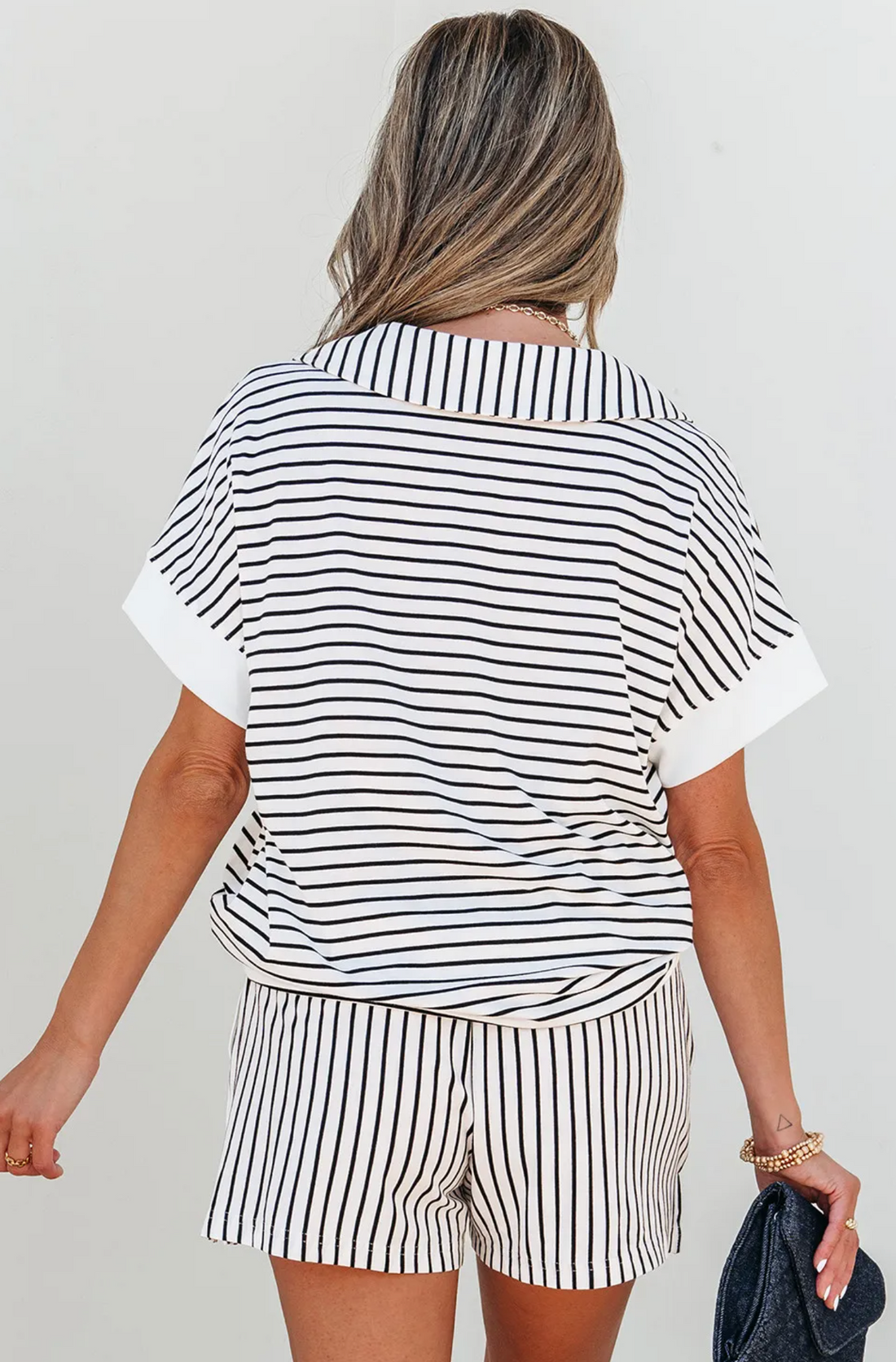 Perfect Black Striped Set