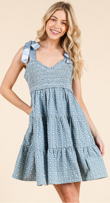 Flattering Embroidered Detailed Dress