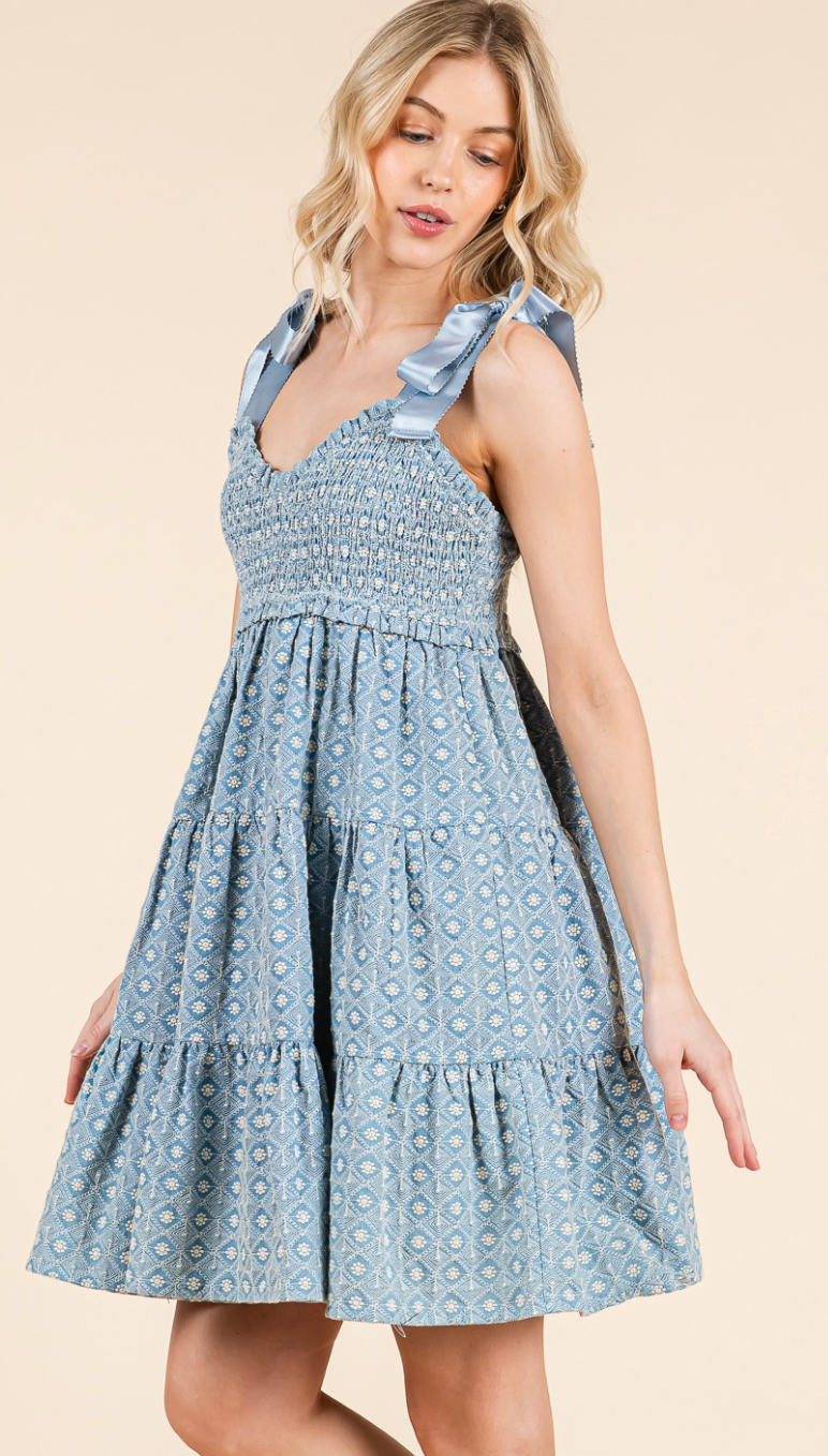 Flattering Embroidered Detailed Dress