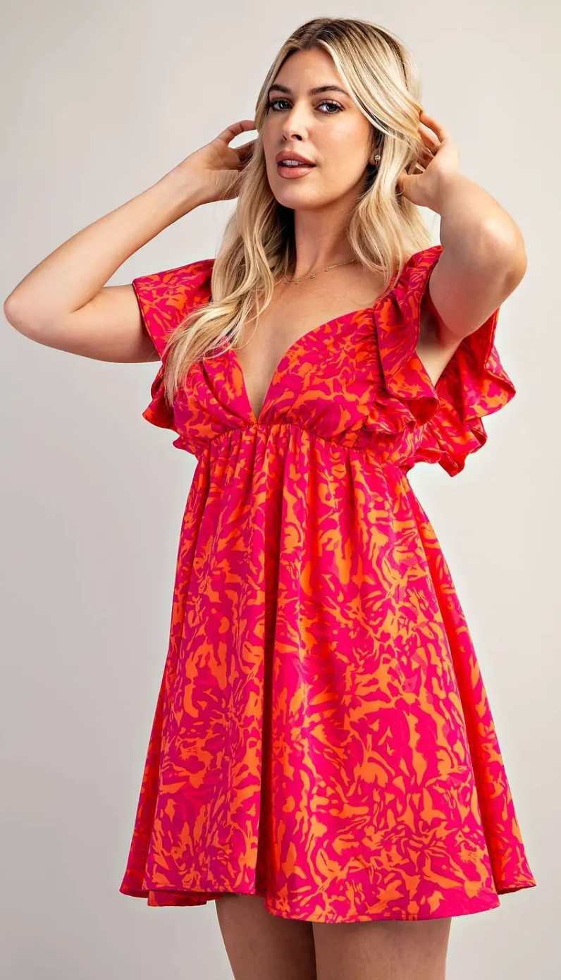 Floral Detailed Dress