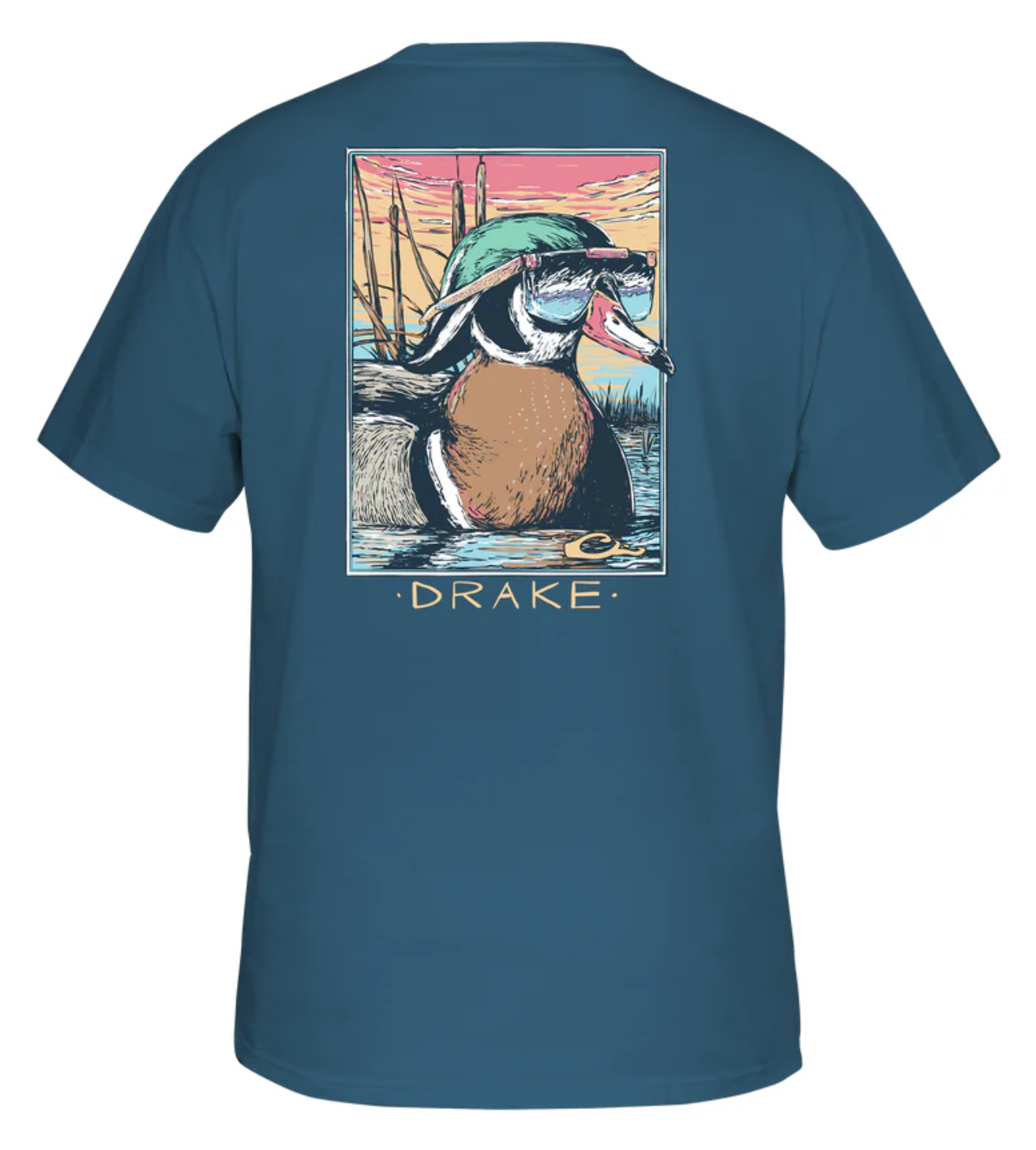 Pop Art Wood Duck Sunglasses T-Shirt