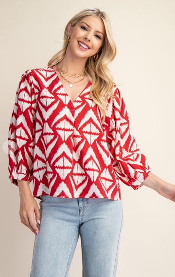Bold Printed Top