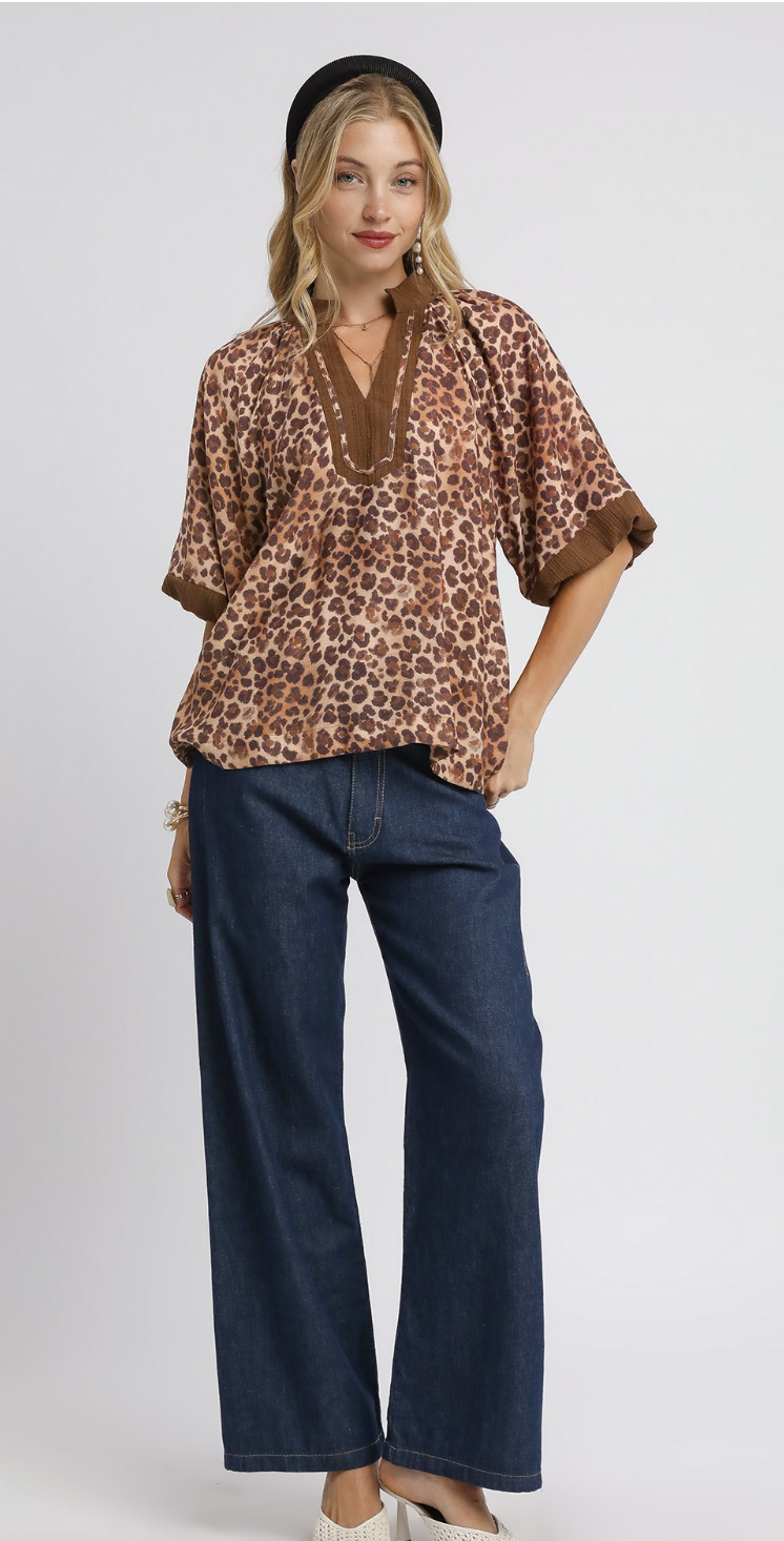 Wildly Chic Leopard Printed Top