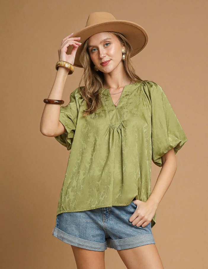 Luxurious Elegance Satin Top