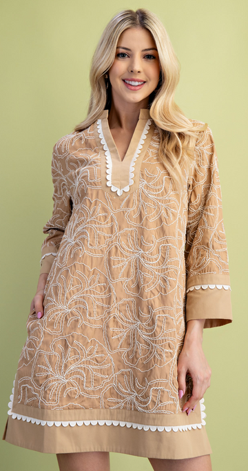 Chic Embroidery Dress