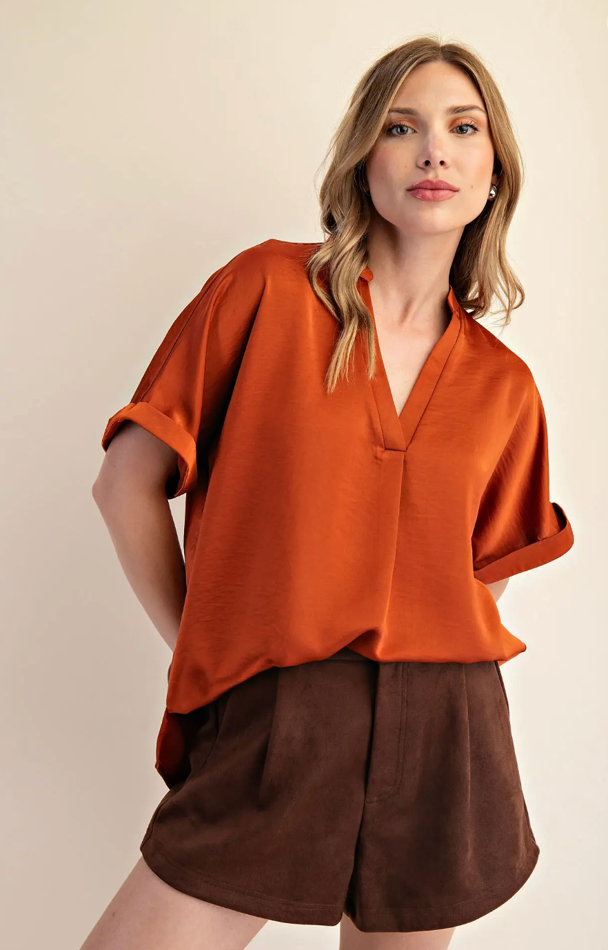 Chic and Sleek V-Neck Top