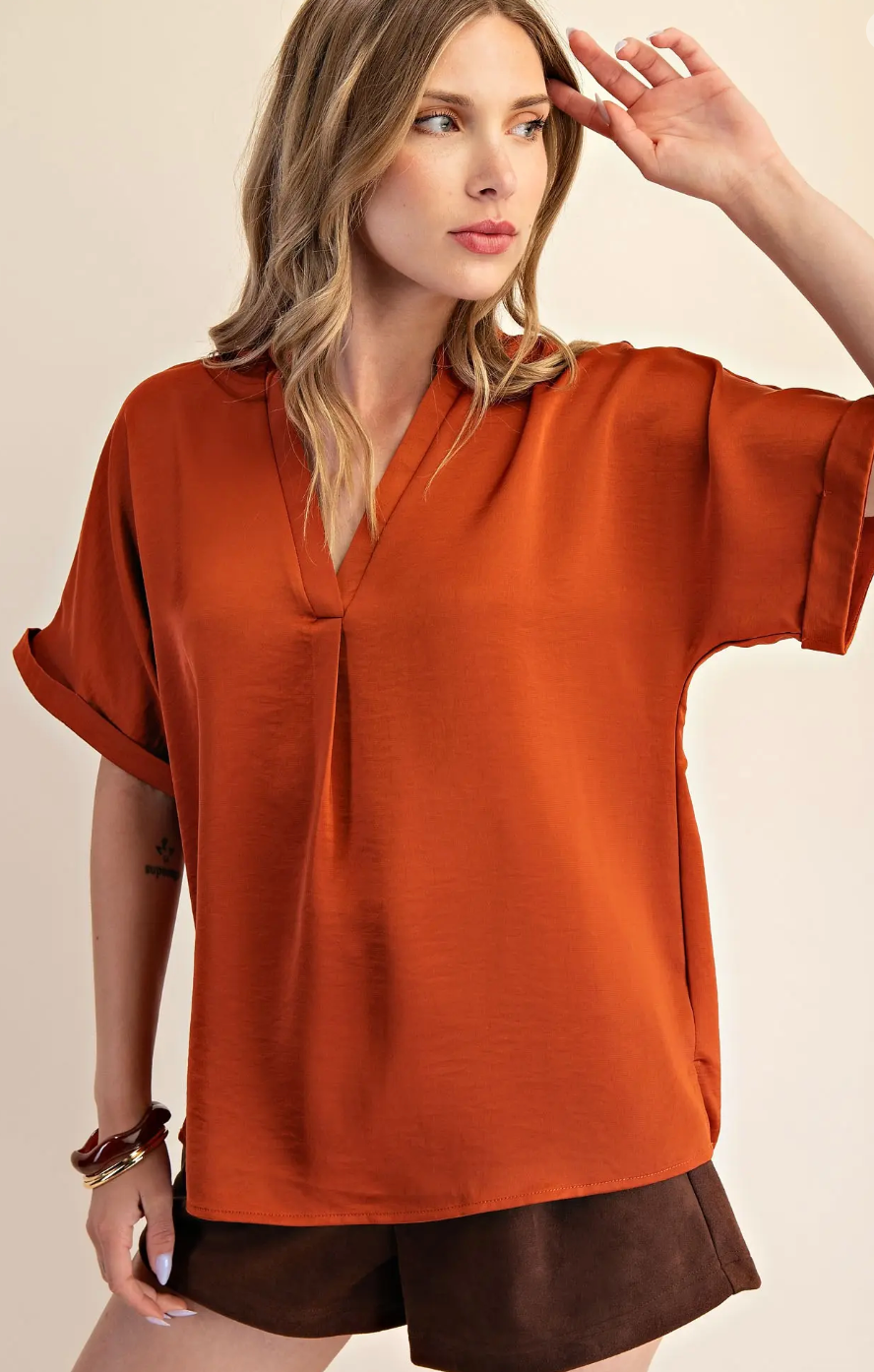 Chic and Sleek V-Neck Top