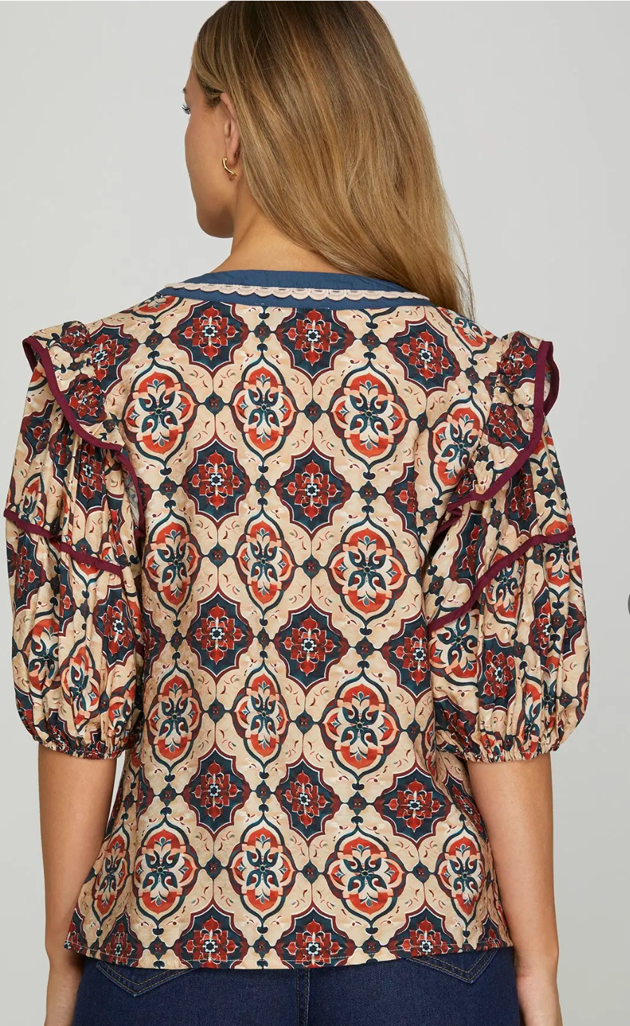 Flattering Contrast Top