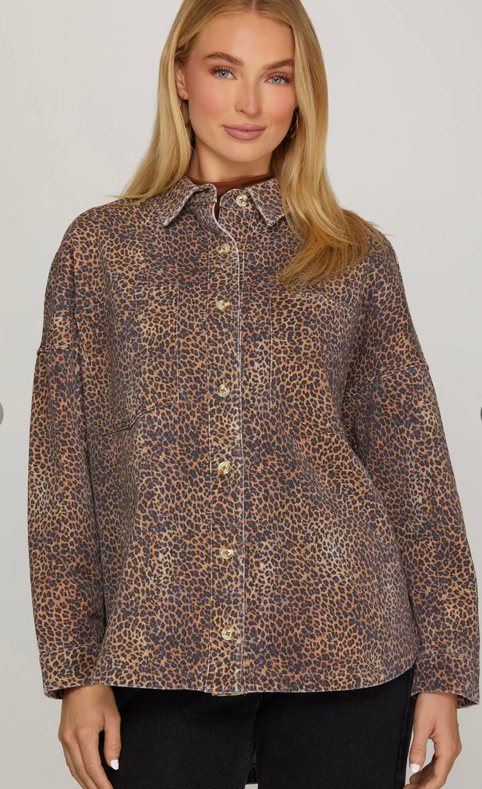 Leopard Twill Jacket