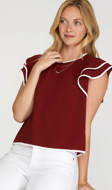 Game Day Piping Top