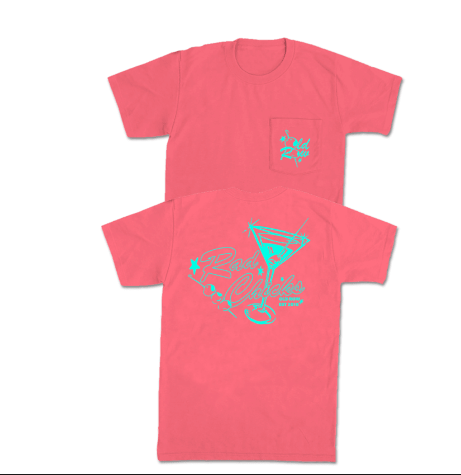 Rad Chicks Martini Pocket Tee