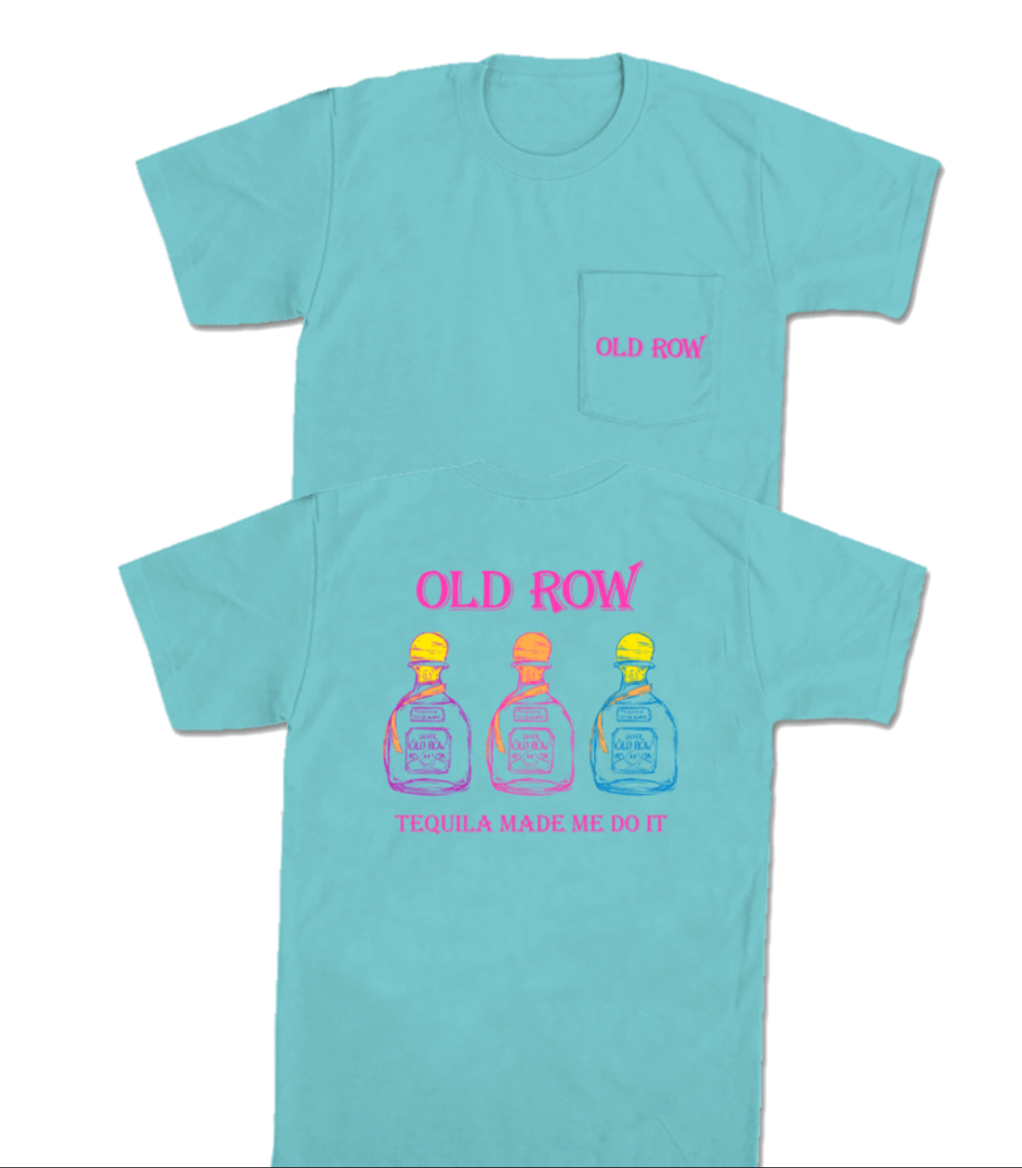 Tequila Made Me Do It Pocket Tee