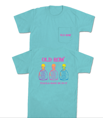 Tequila Made Me Do It Pocket Tee