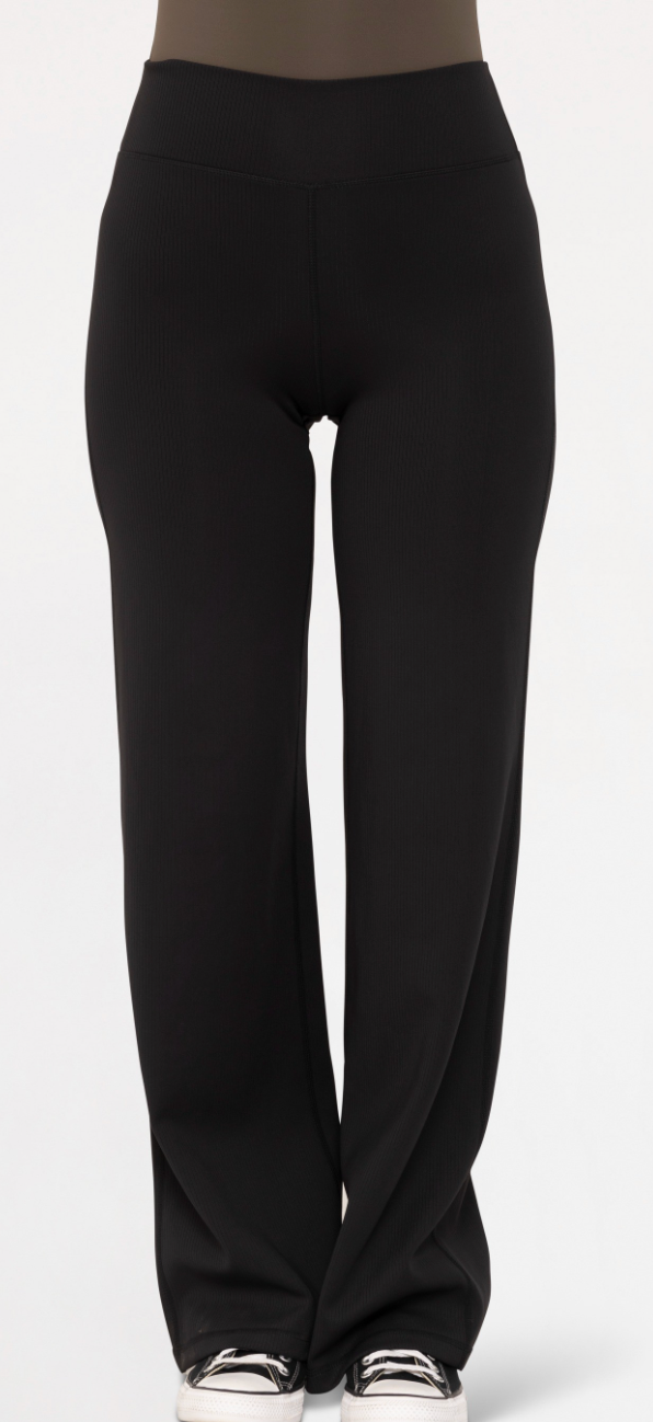 Jacquard Stripe Wide Leg Pant