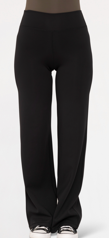 Jacquard Stripe Wide Leg Pant