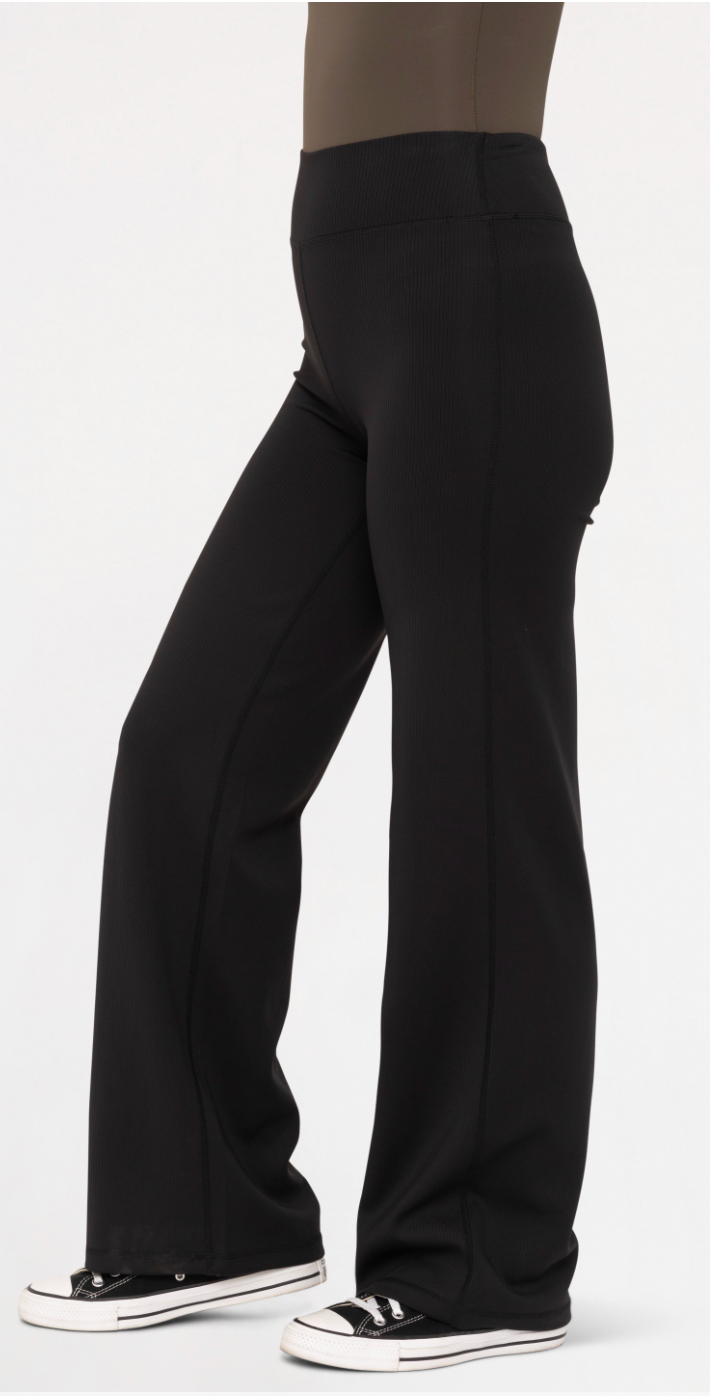 Jacquard Stripe Wide Leg Pant