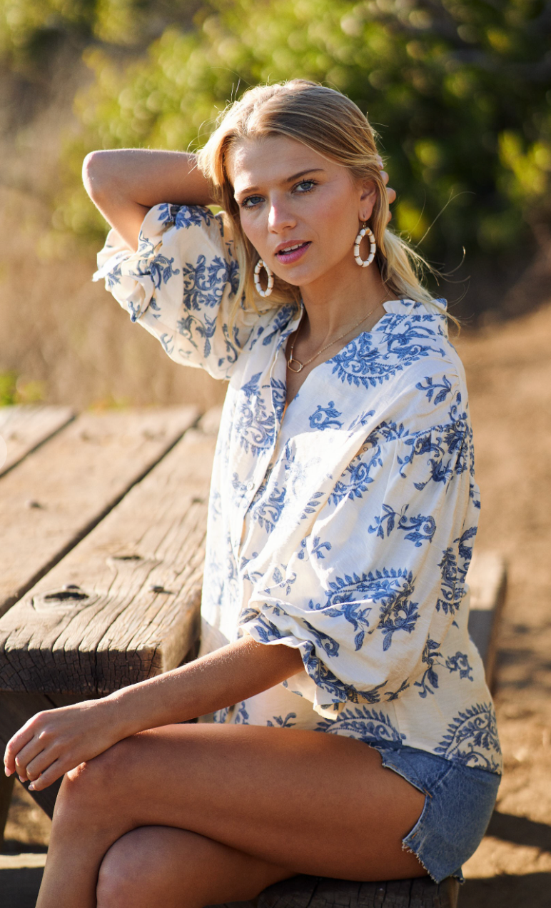 Paisley Designed Top