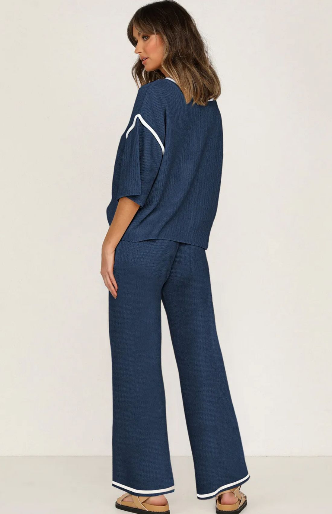 Navy Contrast Trim Set