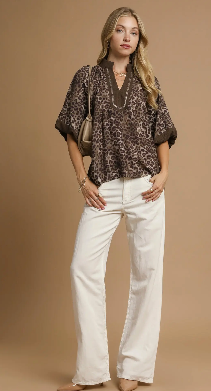 Wildly Chic Leopard Printed Top