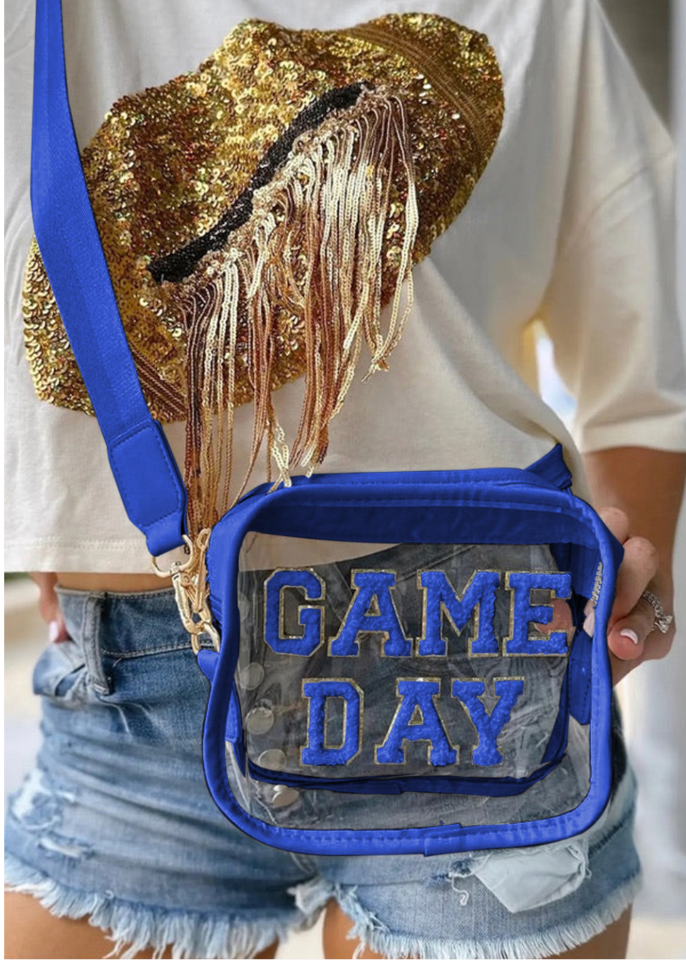 Football Clear Purse