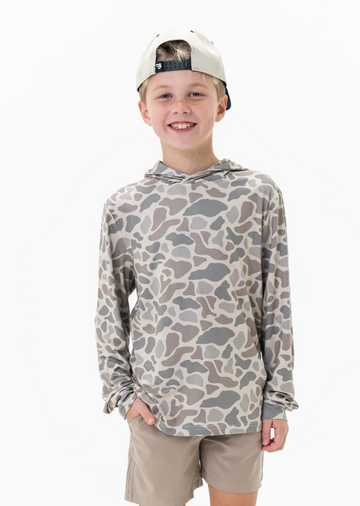Youth Performance Hoodie - Classic Deer Camo