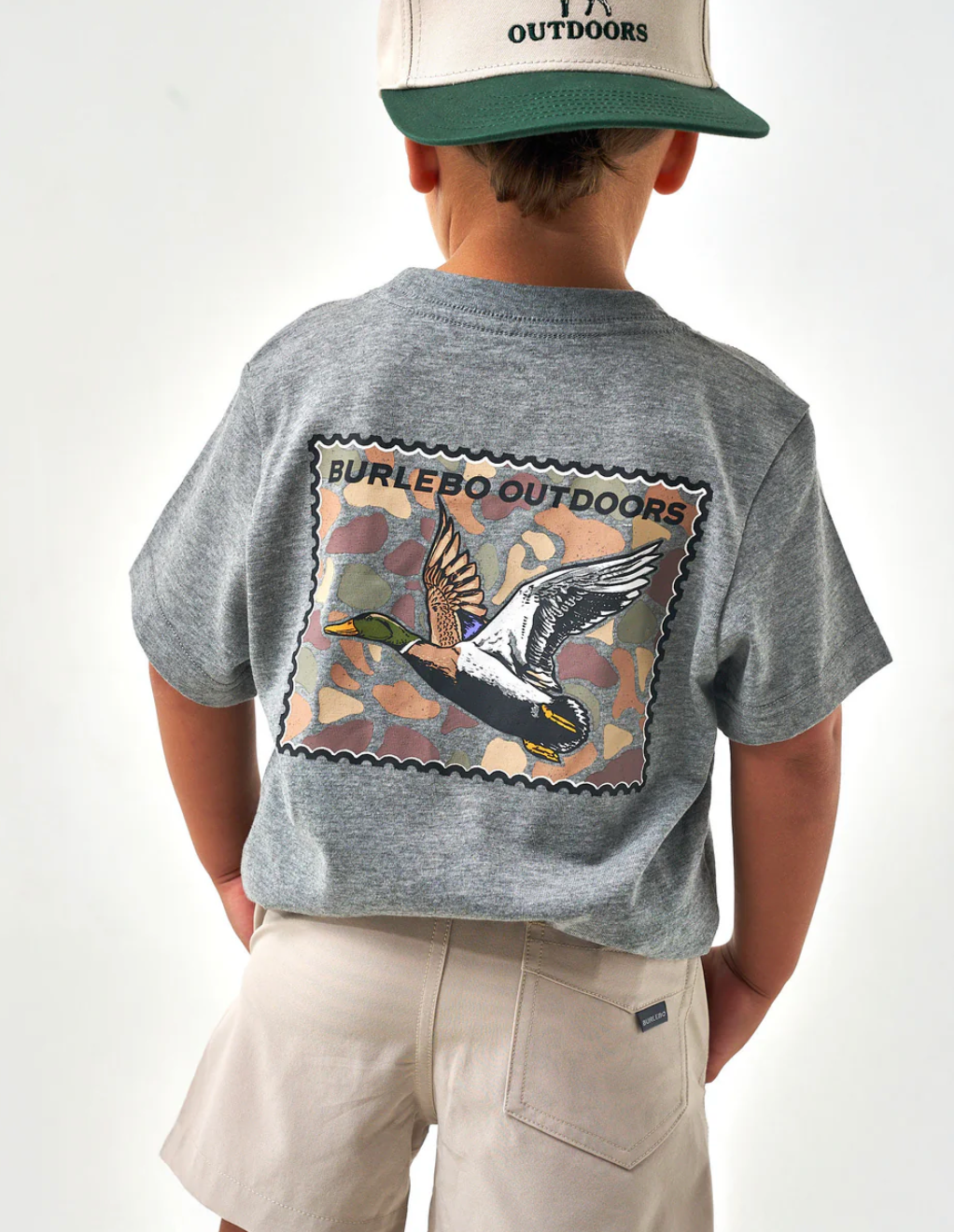 Youth - Mallard Duck Stamp - Dark Heather Grey