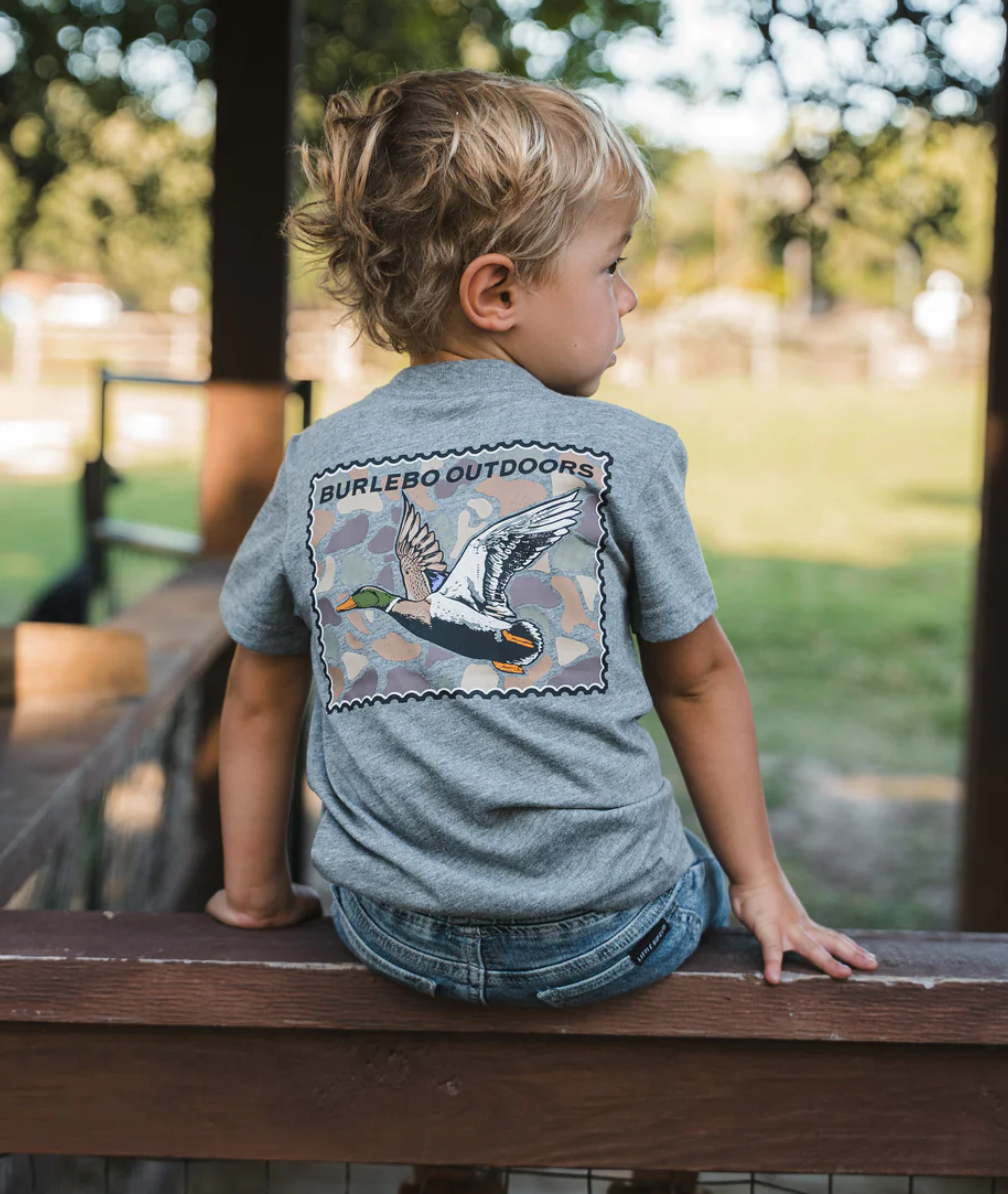 Youth - Mallard Duck Stamp - Dark Heather Grey