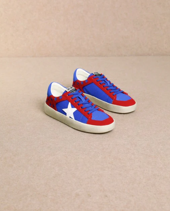 CANDACE - Stellar Sequin Leather Sneakers