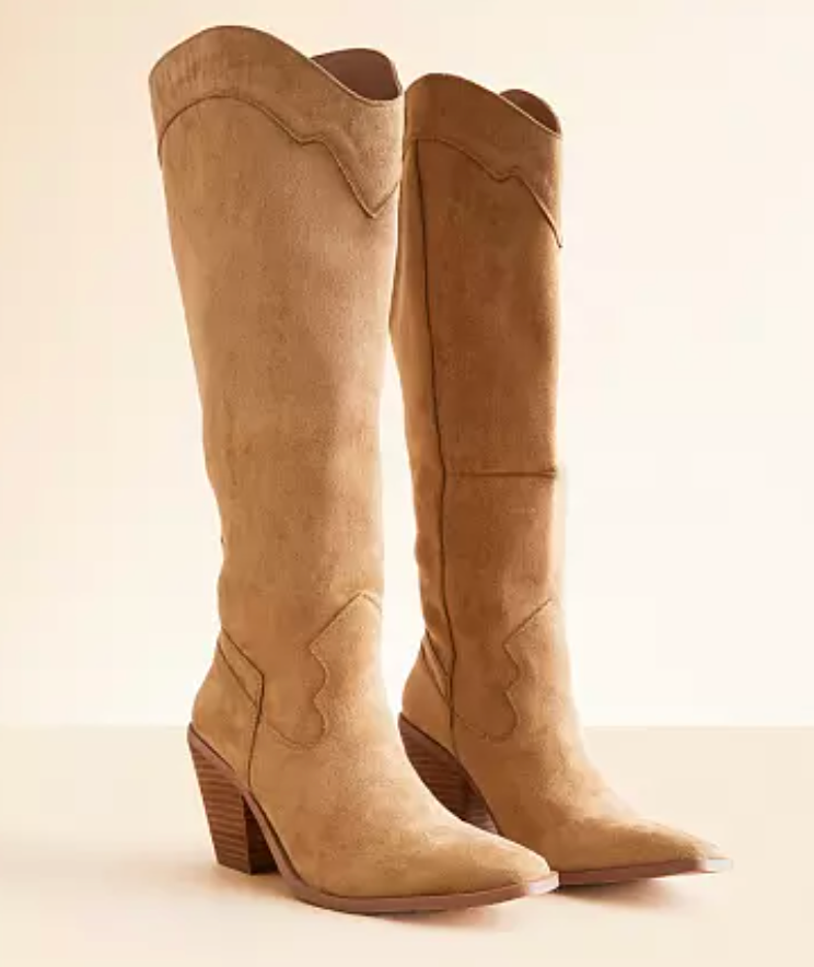 Juliette - Apricot Suede Boot