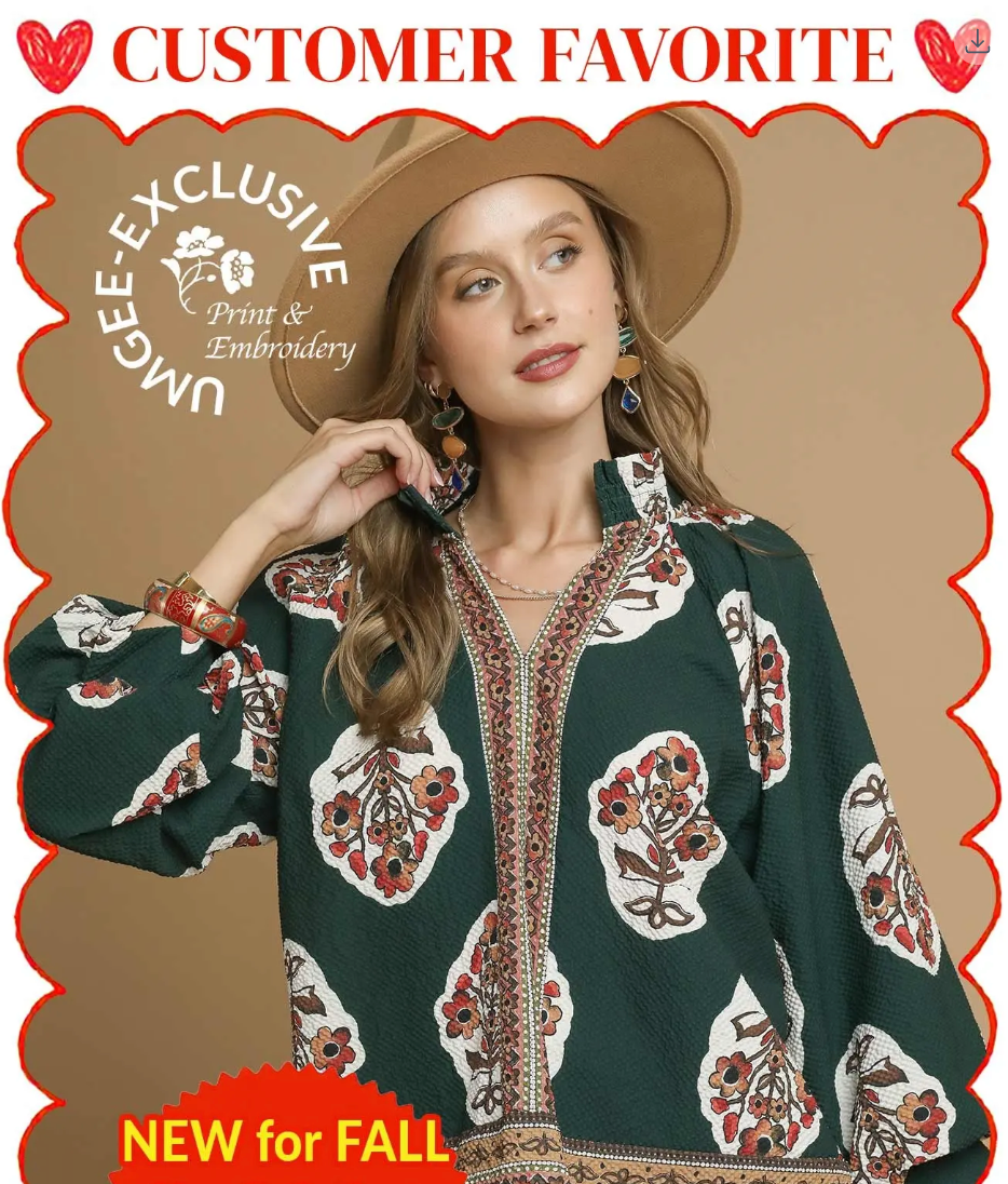 The Boho Printed Top