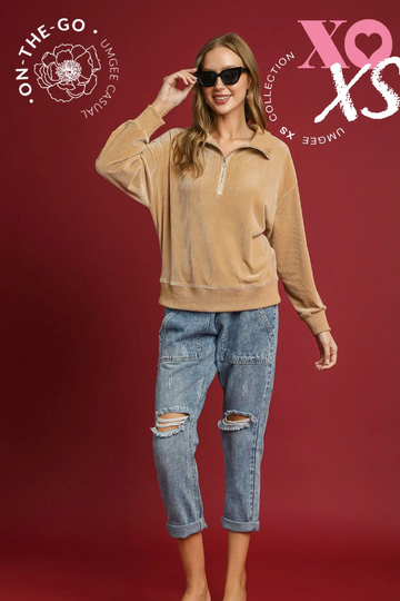 Soft Velvet Thermal Pullover