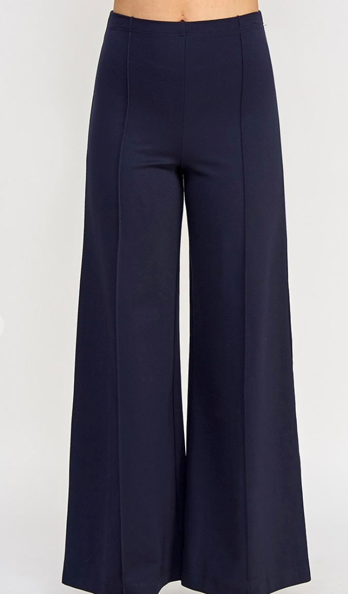 High Waist Contour Wide Leg Ponte Pant