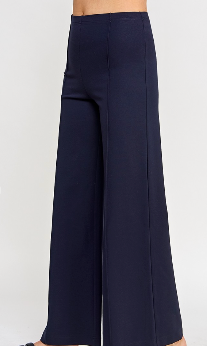 High Waist Contour Wide Leg Ponte Pant