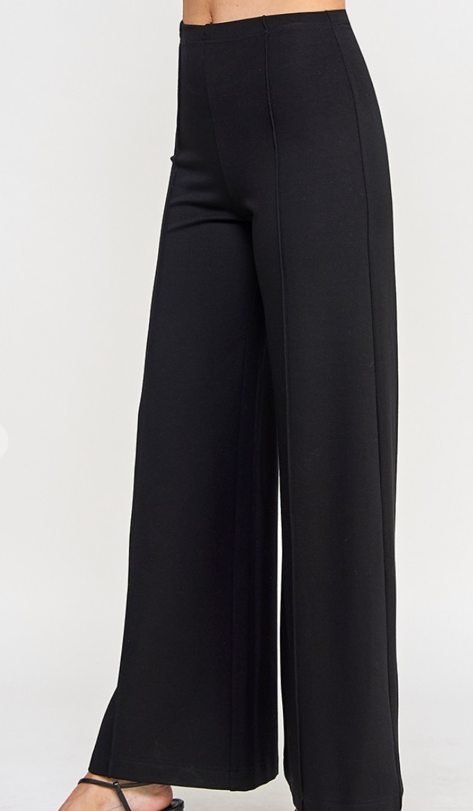 High Waist Contour Wide Leg Ponte Pant