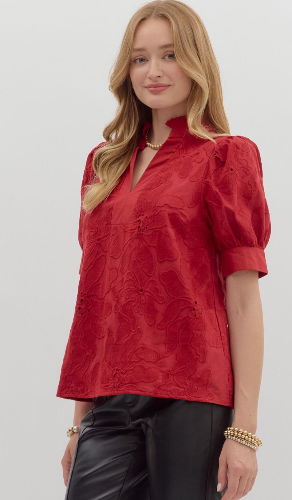 Scarlet Blossom Top