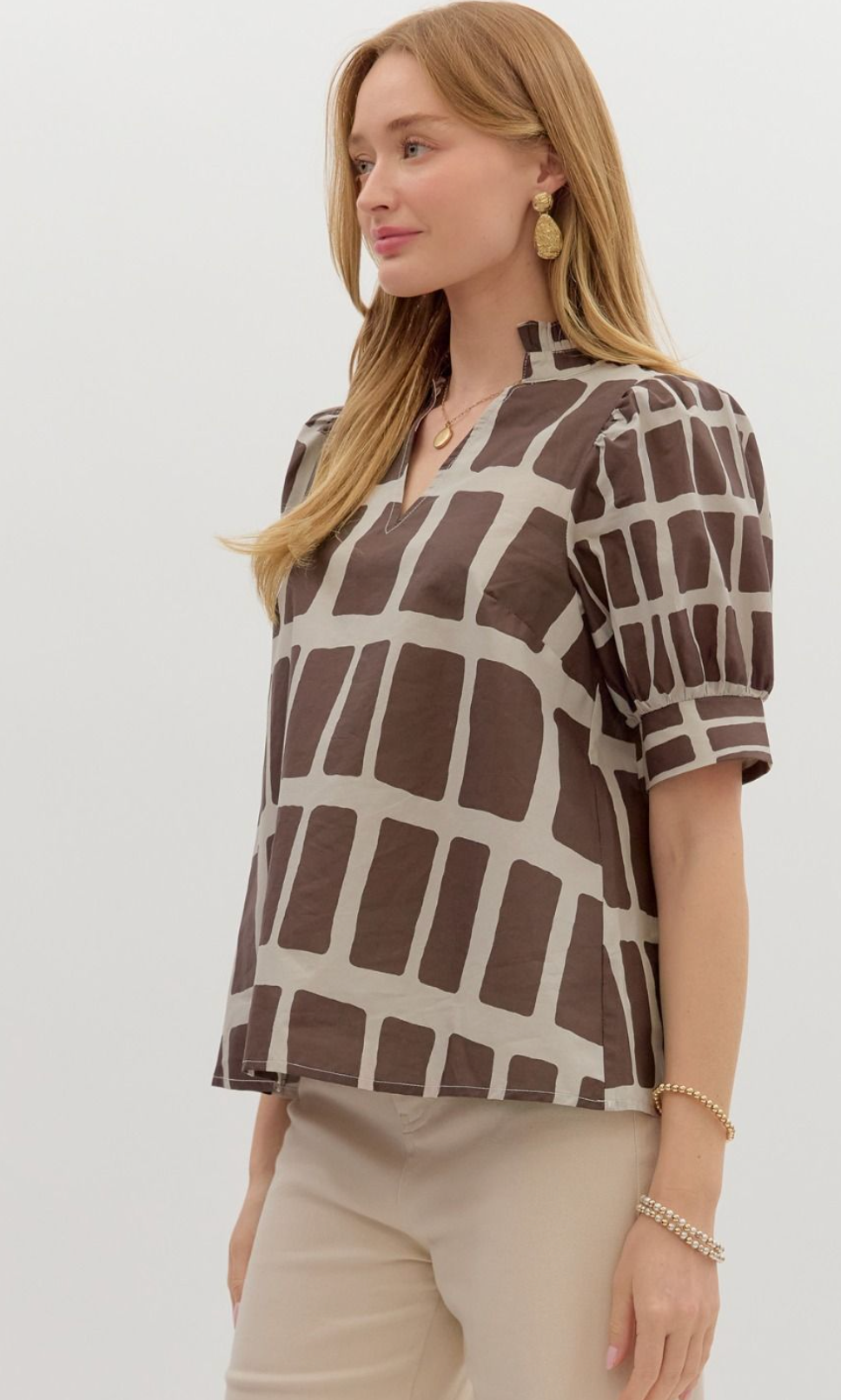 Autumn Aura Printed Blouse