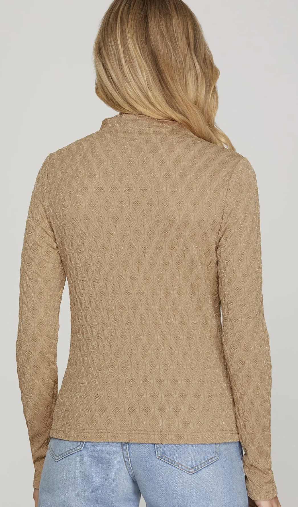 Flattering Mock Neck Top