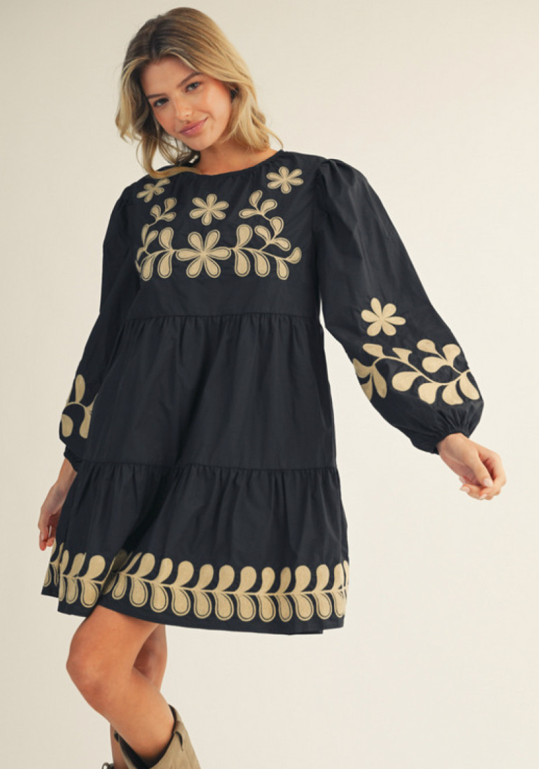 Babydoll Embroidery Dress