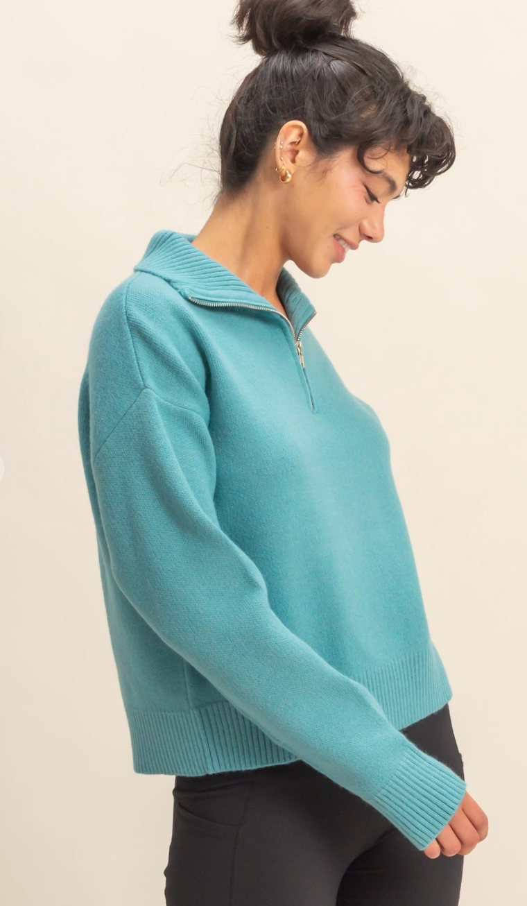Half Zip Classic Sweater
