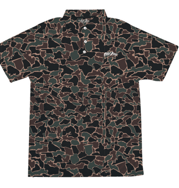 Old Row 80s Camo Polo (Brown)