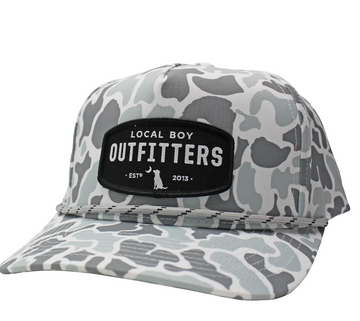 Youth Woven Patch High Crown Rope Hat
