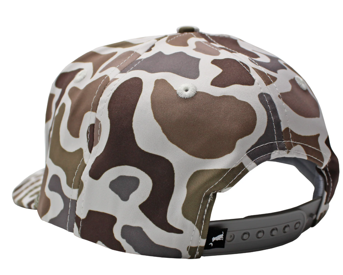 Youth Leather Patch High Crown Rope Hat