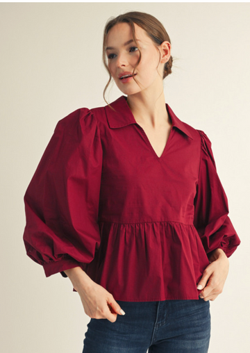 Effortless Elegance Peplum Top