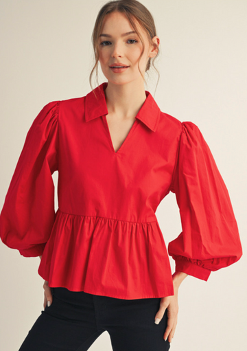 Effortless Elegance Peplum Top
